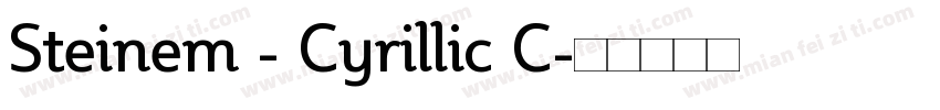 Steinem - Cyrillic C字体转换
